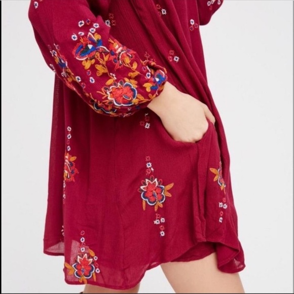 Free People Oxford Embroidered Mini Dress. Size Small. - Picture 15 of 15